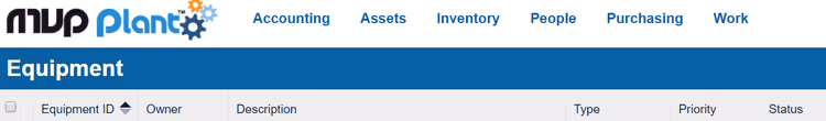 MVP One CMMS software translation in English